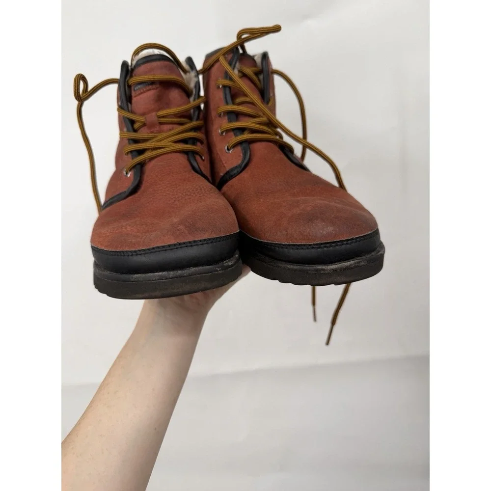 UGG Harkley Men 9 Oxford Boot Leather Outdoor Hiking Winter Insulated Camping